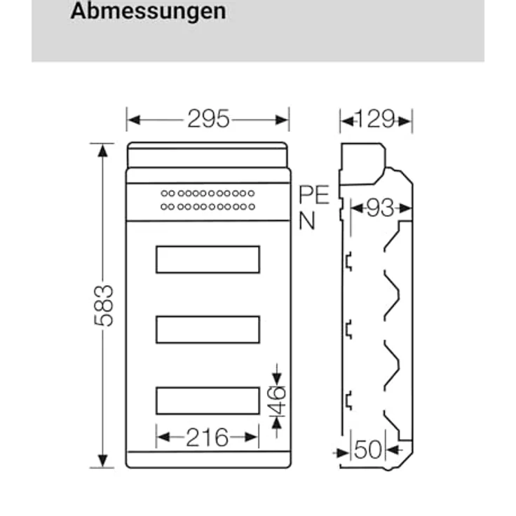 Hensel Automatengehäuse 36TE 3x12x18mm IP54 KV 3536 – Bild 10
