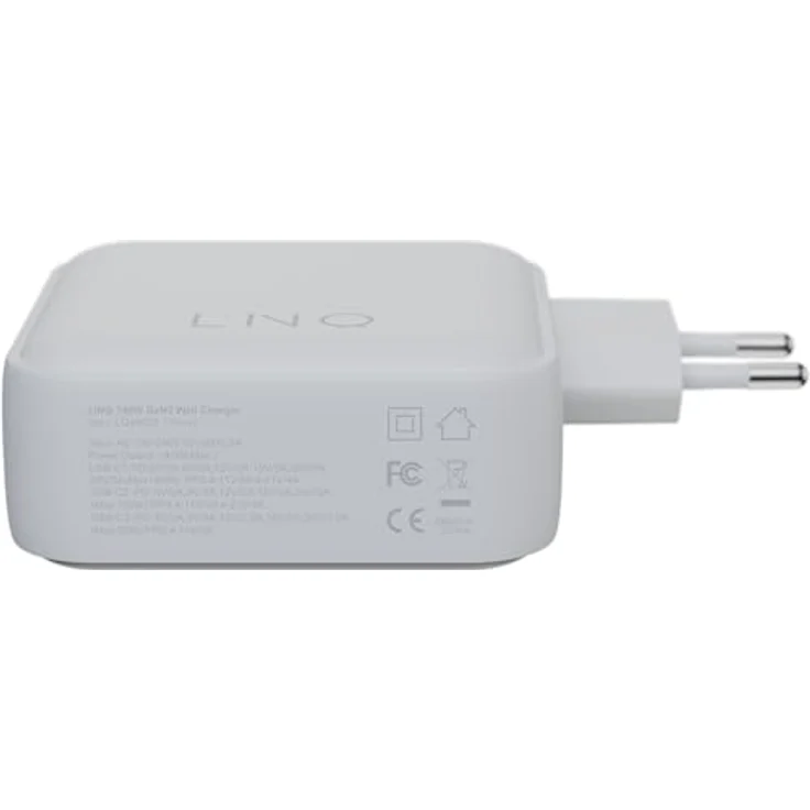 LinQ 140W GaN2 Wall Charger, USB Ladegerät mit 3 USB-C PD-Anschlüssen, Weiss – Bild 7