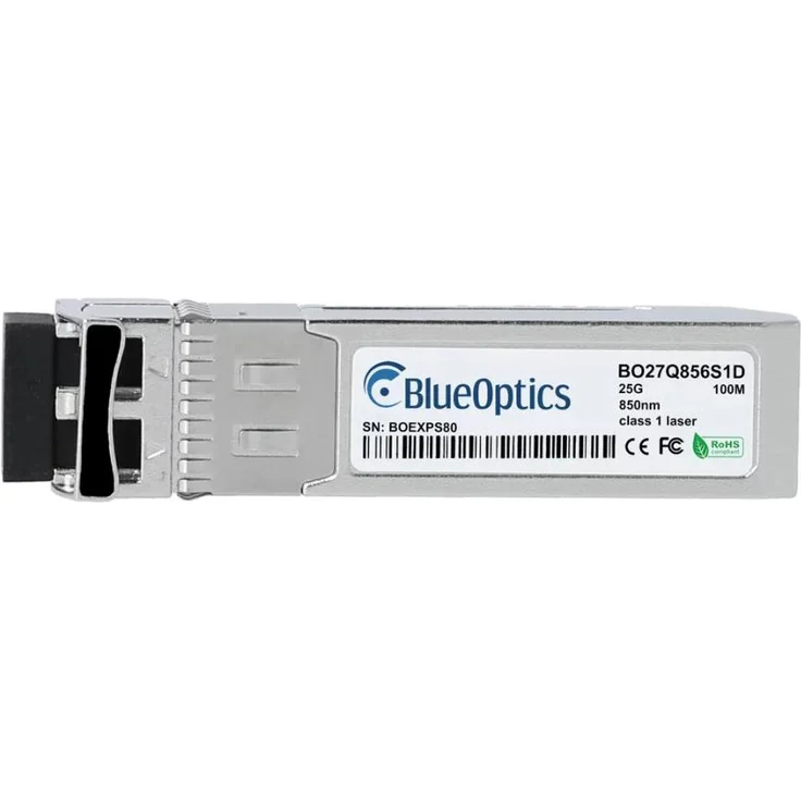 BlueOptics SFP28 BO27Q856S1D Transceiver, D-Link DEM-S2801SR kompatibel, 25GBASE-SR, LC Duplex, Silber