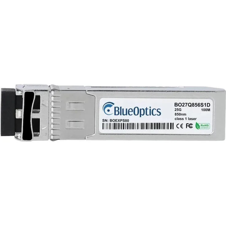 BlueOptics SFP28 BO27Q856S1D Transceiver, D-Link DEM-S2801SR kompatibel, 25GBASE-SR, LC Duplex, Silber