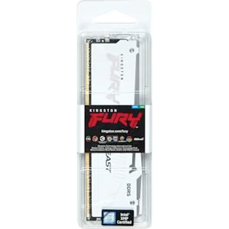 Kingston Fury Beast Weiß RGB Expo 16GB 6800MT/s DDR5 CL34 DIMM Desktop Gaming Speicher Einzelnes Modul - KF568C34BWEA-16 – Bild 4