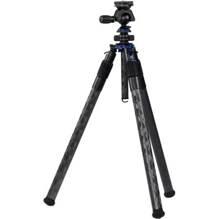 Zeiss Pro-Series Stativ-Kit Max-Duty V, ultrastabiles Stativ mit 10-lagigem Toray-Carbon, 30 kg Traglast, 187 cm Höhe und V-60 Kugelkopf