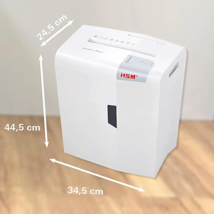HSM shredstar X6pro Aktenvernichter, Sicherheitsstufe P-5, 6 Blatt (Partikelschnitt) mit CD-Schredder – Bild 4