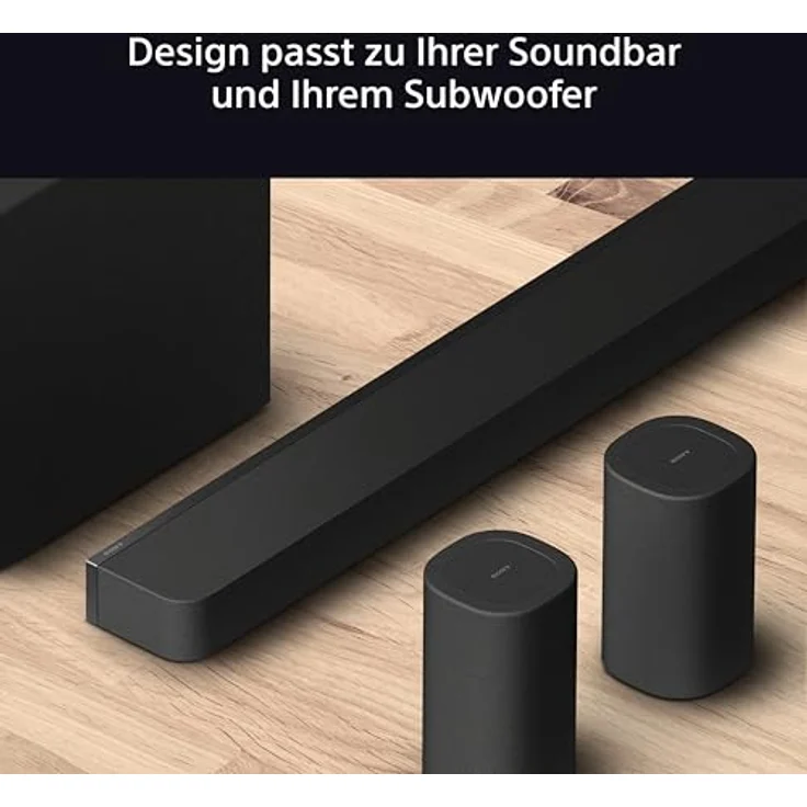 SONY BRAVIA Theatre Rear 8, Kabellose Rücklautsprecher mit 360° räumlichem Klang, Schwarz – Bild 3