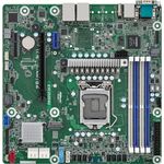 ASRock E3C252D4U-Motherboard Intel C252 LGA 1200 (Sockel H5) Micro ATX, ECC-Korrektur, Intel Xeon E-2300, 32GB max. Speicherkapazität, Gigabit-Ethernet, AST2500 Graukarte