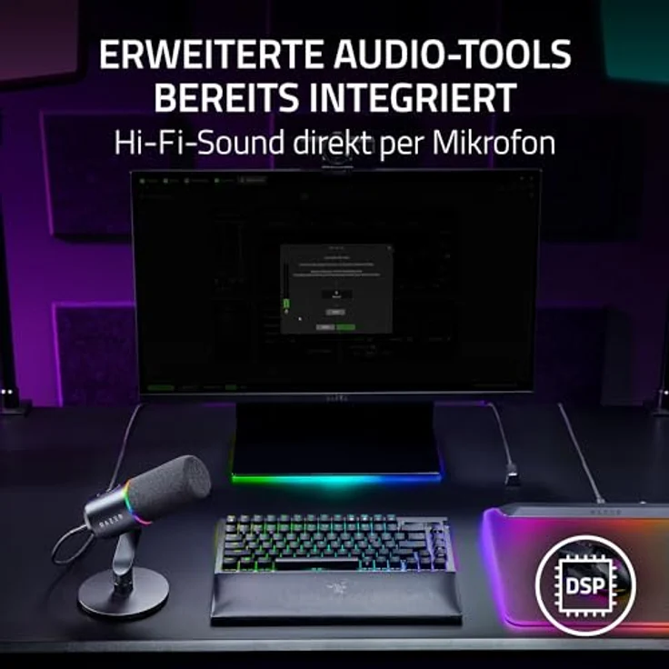 RAZER Seiren V3 Pro, Streaming-Mikrofon mit exzellenter Klangqualität, Schwarz – Bild 3