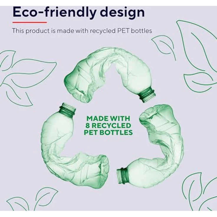 Trust Lisboa Laptoptasche 16 Zoll, Umhängetasche Herren Damen mit Trolley-Gurt, Tasche aus Recycelten PET-Flaschen, Arbeitstasche für Reisen Business MacBook Notebook HP Dell Asus Lenovo - Blau – Bild 3