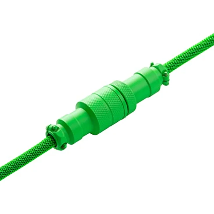 CableMod Pro Coiled Keyboard Cable USB-C zu USB Typ A, Viper Green, 1.50 m, doppelte Ummantelung aus ModFlex und ModMesh, Aluminiumstecker, USB 2.0 – Bild 4