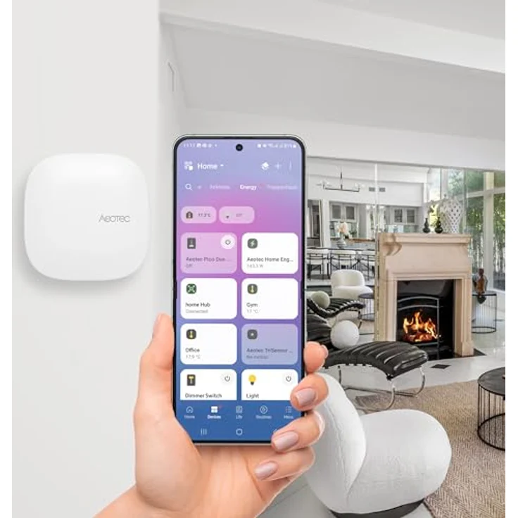 Aeotec Smart Home Hub 2, intelligente Steuerzentrale für Z-Wave und Zigbee, weiss/grau – Bild 6