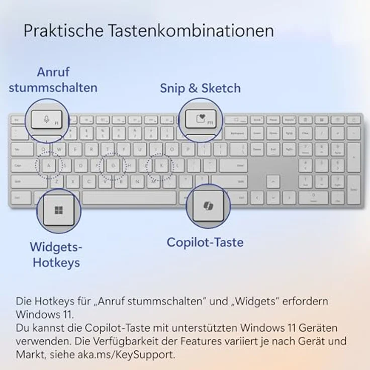 Microsoft Surface Keyboard (2. Edition) | QWERTZ, mit Copilot-Taste für Windows 11, schwarz – Bild 5