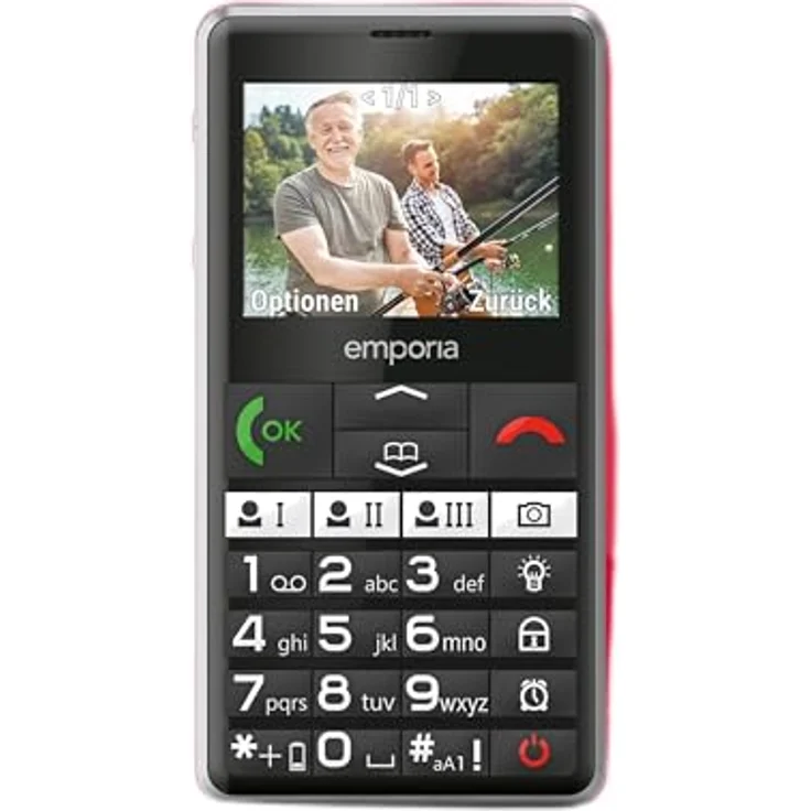Emporia emporiaPURE-LTE, Seniorenhandy 4G, schwarz, mit extragroßen Tasten und Notruftaste – Bild 2