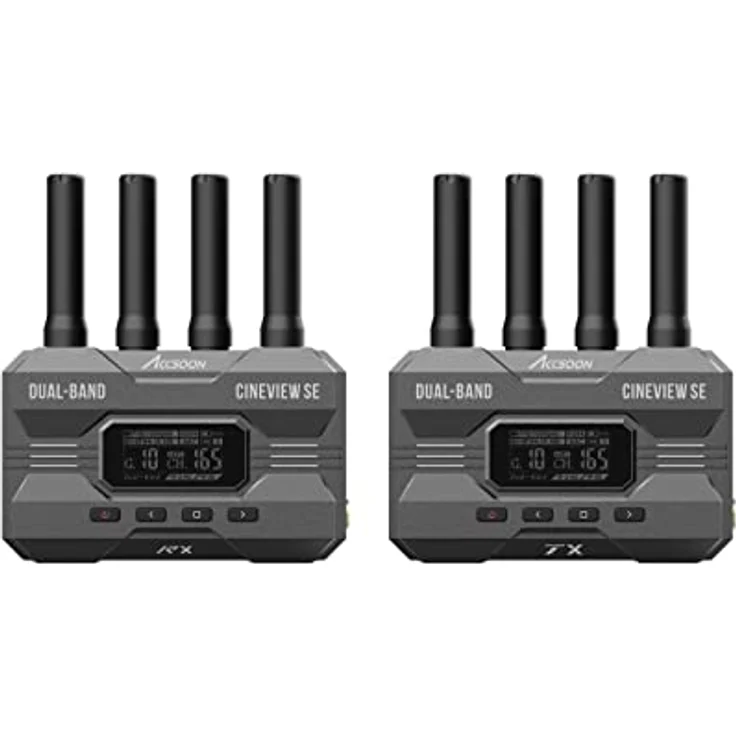 Accsoon CineView SE Drahtlose Bildübertragung Wireless Image Übertragung Video Sender und Empfänger,Dual-Band Übertragung,Reichweite von 1200 ft/350m,Latenz 0.05s&1080P HD Video, HDMI und SDI – Bild 1
