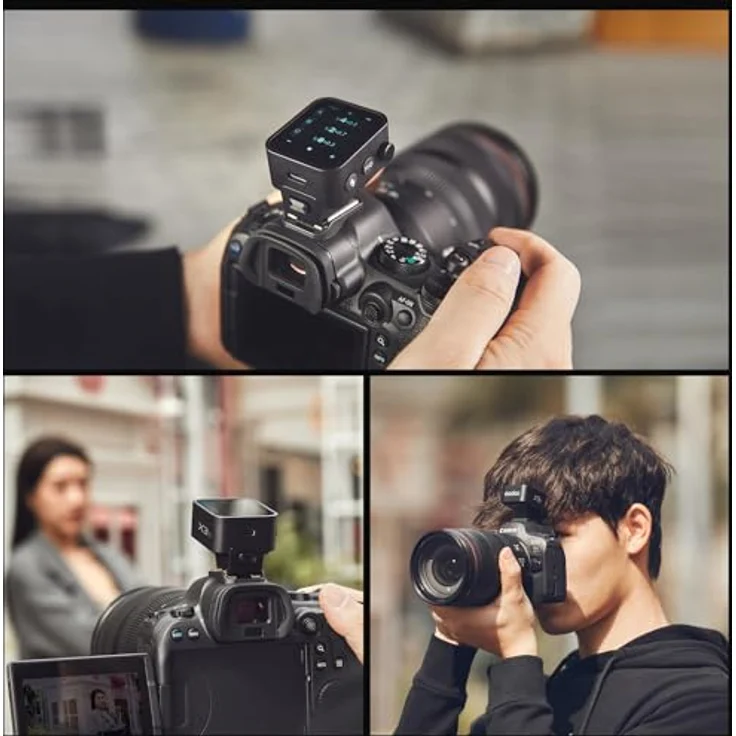 Godox X Nano O Transmitter für MFT, kabelloser TTL Blitzauslöser mit OLED-Touchscreen, Schwarz – Bild 5