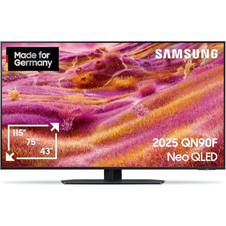 Samsung Neo QLED 4K QN90F, 50 Zoll (125 cm) Mini LED Fernseher mit NQ4 AI Gen3 Prozessor, Glare Free, Neo Quantum HDR+, 4K Upscaling Pro, Dolby Atmos, Knox Security, Samsung Vision AI Smart TV (2025) – Bild 1
