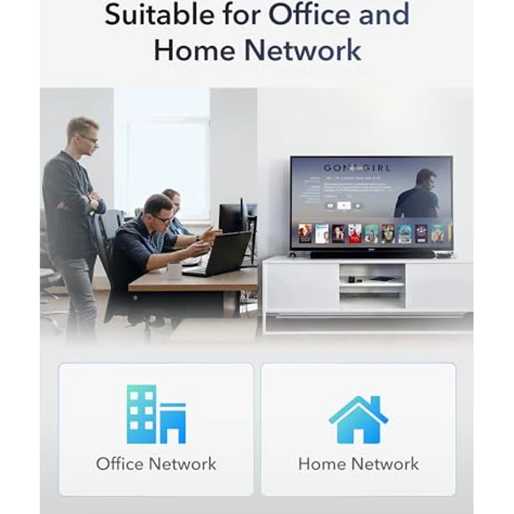 cudy GS105D 5-Port Gigabit Switch Netzwerk-Switch, Desktop Kunststoffgehäuse, Stromsparend, Plug & Play – Bild 5