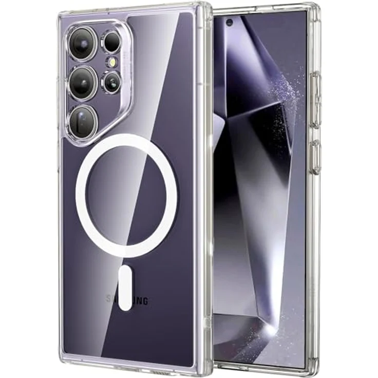ESR Samsung Galaxy S24 Ultra Hülle, magnetisch und MagSafe kompatibel, Militärschutz, klar und vergilbungsbeständig – Bild 1