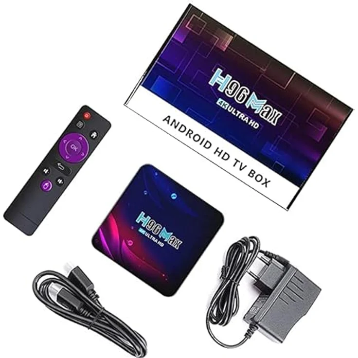 Lipa H96 Max Android TV-Box 2-16 GB Android 11 4K-Decoder Dolby-Sound Bluetooth, Streaming Box - IPTV Box - Mediaplayer - WLAN und Ethernet – Bild 4