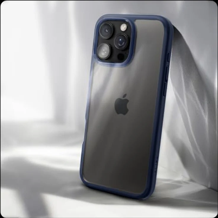 Spigen iPhone 16 Pro Max Hülle [Anti-Yellowing] Ultra Hybrid Case Handyhülle Schutzhülle Cover Transparent Durchsichtig Dünn Slim -Navy Blue – Bild 3