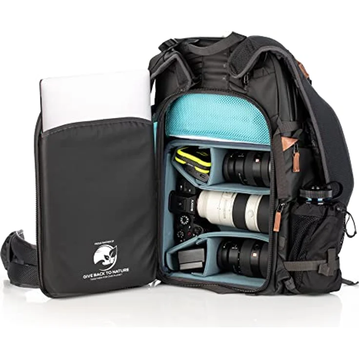 Shimoda Explore V2 30, Wasserabweisender Kamera-Rucksack für DSLR und spiegellose Kameras, modularer Kamera-Einsatz, schwarz (520-156) – Bild 4