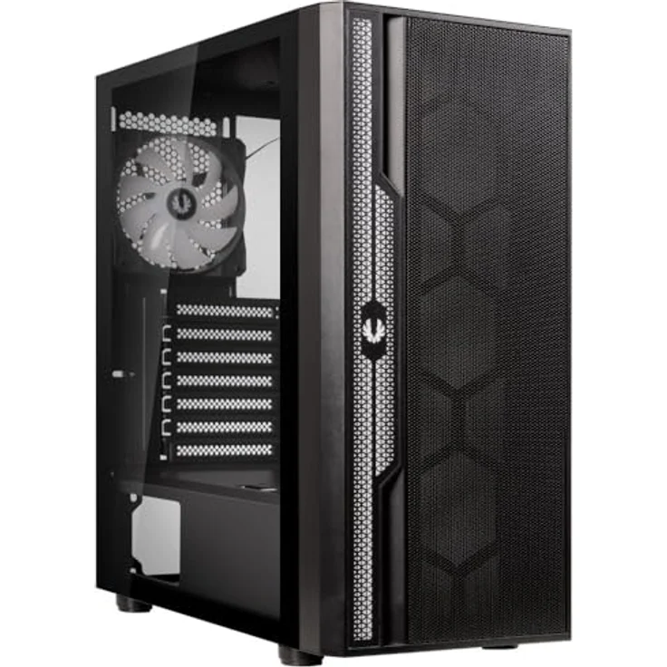 BitFenix Apollo Media Tower PC Gehäuse, Schwarz, mit 4 ARGB 120 mm Lüftern und hohem Luftstrom – Bild 4