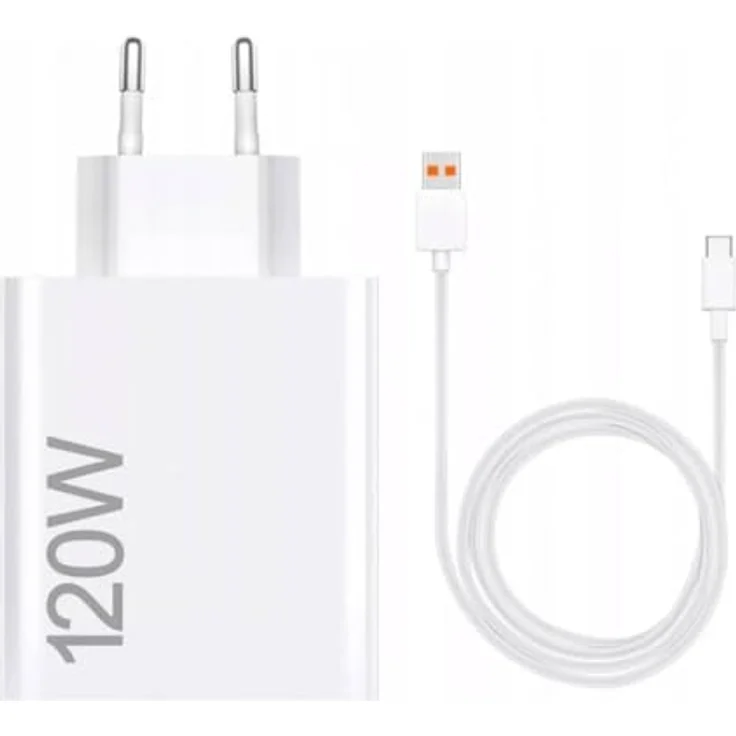 Xiaomi HyperCharge Combo (Type-A), Ladegerät, 120 W, USB-Anschluss, USB-C-Kabel, intelligente Identifikation von Geräten, Weiß (ES-Version) – Bild 2