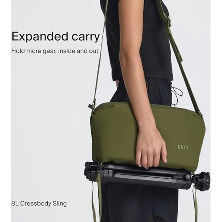 Urth Dolomite Camera Sling 8L, Kamera Schultertasche für Fotografie, 8 l, Grün – Bild 6
