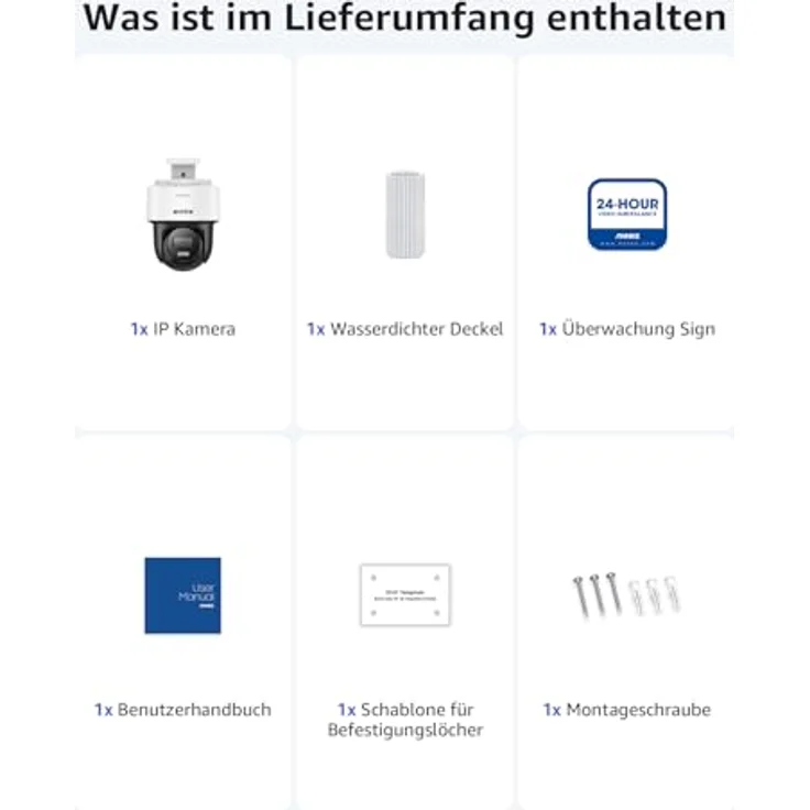 ANNKE CPT500, 3K PT PoE Überwachungskamera mit Auto-Tracking, 345° Schwenk, 80° Neige, 2-Wege-Audio, KI Personen-/Fahrzeugerkennung, Smartes Duales Licht, 512 GB Speicher – Bild 5