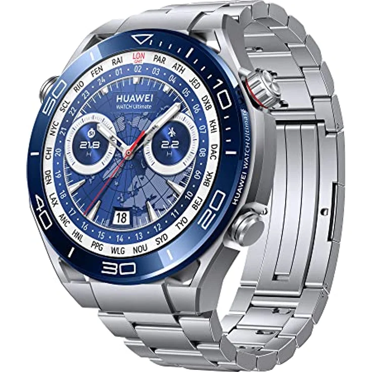 HUAWEI Watch Ultimate Smartwatch,1,5-Zoll LTPO AMOLED Display, Saphir-Zifferblatt, 100 m Tauchtechnik, Völlig Neuer Expeditionsmodus, 24/7 Gesundheitsmanagement, Voyage Blau – Bild 1