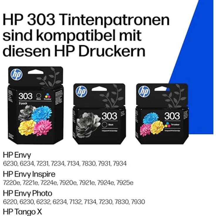 HP 303 (3YM92AE), Druckerpatronen schwarz und color, 2er-Set, 200/165 Seiten Druckleistung, kompatibel mit HP Instant Ink – Bild 3