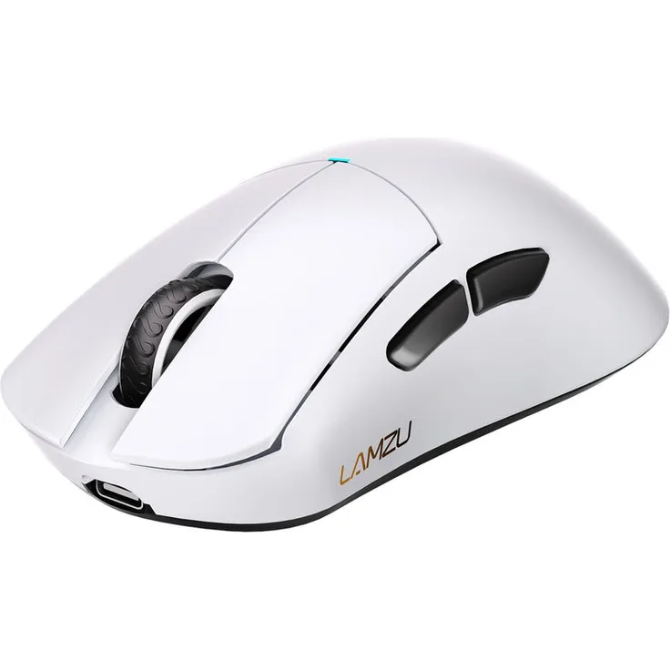 LAMZU Paro Gaming Maus, 8kHz Abtastrate, 26.000 DPI, 2,4GHz Wireless, ultraleicht - weiß