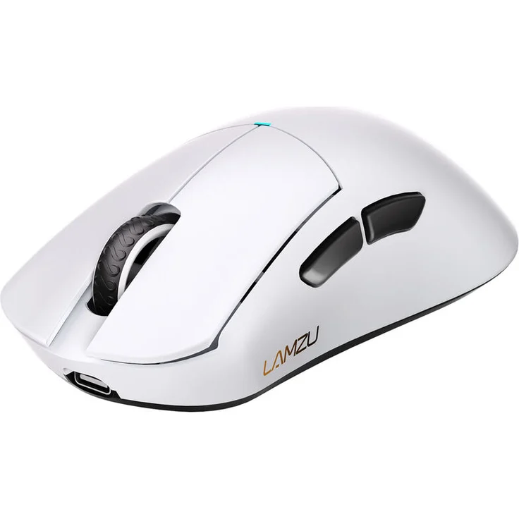 LAMZU Paro Gaming Maus, 8kHz Abtastrate, 26.000 DPI, 2,4GHz Wireless, ultraleicht - weiß