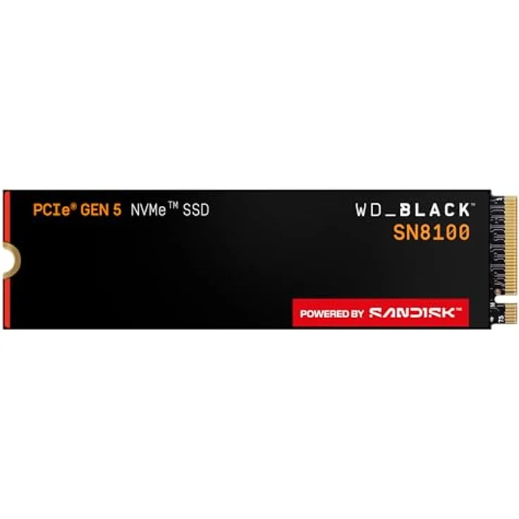 WD Black SN8100, 8TB M.2 NVMe SSD mit PCIe Gen5-Technologie, bis zu 14.900 MB/s Lese- und 14.000 MB/s Schreibgeschwindigkeit – Bild 1