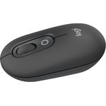 Logitech POP Mouse, kabellose Bluetooth-Maus mit programmierbaren Tasten und leisen Klicks, Easy-Switch für bis zu 3 Geräte – Grafit