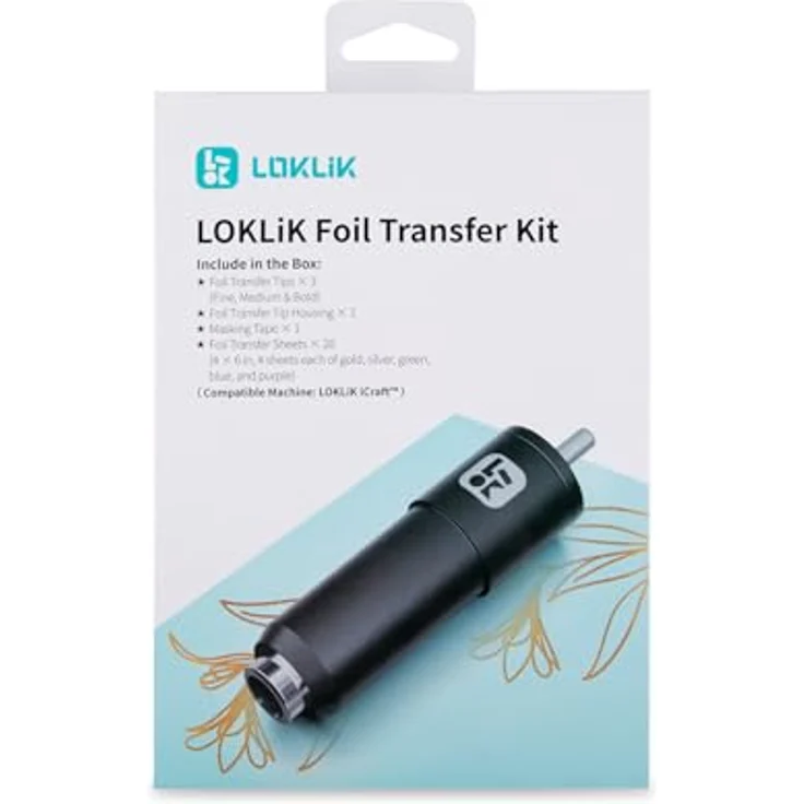 Loklik iCraft™ Folien-Transfer-Kit, Set für luxuriöse Foliendekorationen mit austauschbaren Spitzen für feine, mittlere und dicke Linien – Bild 2
