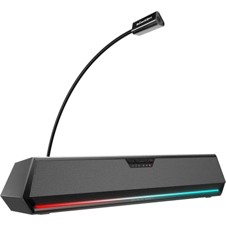 Edifier G1500 BAR Wireless Computer Speakers 7.1 with RGB Lighting and Bluetooth Power 5W in Black C (70 W), Soundbar, Schwarz