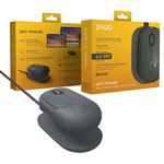 ZAGG Pro Mouse W/Wireless Charging Pad, Universal, ohne Batterien, lädt mit Gebrauch, Anthrazit
