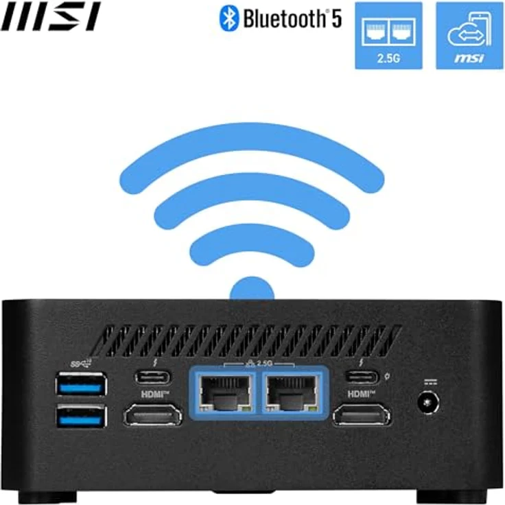 MSI Cubi NUC 1MG-019DE Mini-PC Intel Core 7 150U, Intel UHD Grafik, 16GB DDR5 RAM, 512GB M.2 SSD, WIFI6E, BT 5.3, Windows 11 Pro – Bild 4