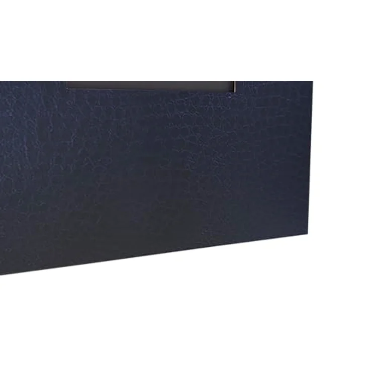 EXACOMPTA Prestige Fotoalbum, 30 Seiten, 25x25 cm, Lederoptik in Nachtblau, personalisierbares Fenster – Bild 4