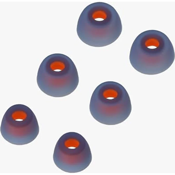 kwmobile 6X Polster kompatibel mit JBL Tune 230 NC TWS / T230NC - Silikon Ohrstöpsel In-Ear Kopfhörer, 3 Größen - Blau – Bild 3