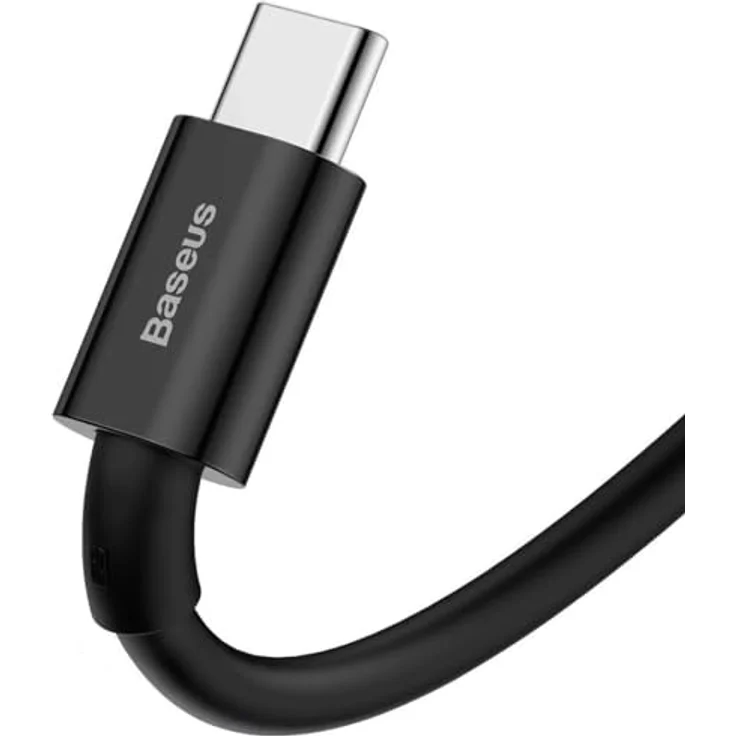 Baseus Superior USB - USB Typ C Schnellladekabel 66 W (11 V / 6 A) mit 480 Mbit/s Datenübertragung, 1 m, schwarz – Bild 5
