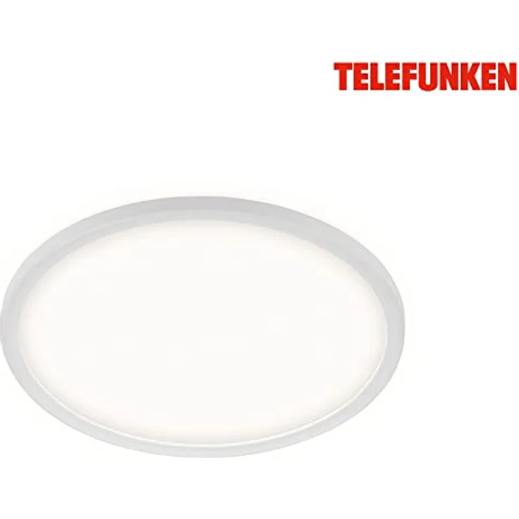 TELEFUNKEN LED Bad Deckenleuchte mit Backlight, IP44 Badezimmerlampe, ultraflach, neutralweißes Licht, Weiß, 290x35 mm (DxH) – Bild 5