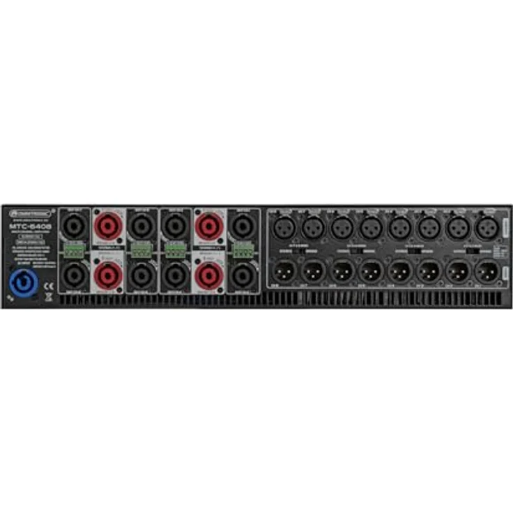 OMNITRONIC MTC-6408 8-Kanal Endstufe | Class D Mehrkanal-PA-Verstärker mit Schaltnetzteil, 8 x 800 W RMS (4 Ohm), 8 x 400 W RMS (8 Ohm) - Omnitronic Markenprodukt aus dem Hause Steinigke Showtechnic – Bild 3