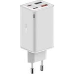 Baseus GaN 6 Pro 65W Ladegerät, 2C+2U Anschlüsse, Weiß