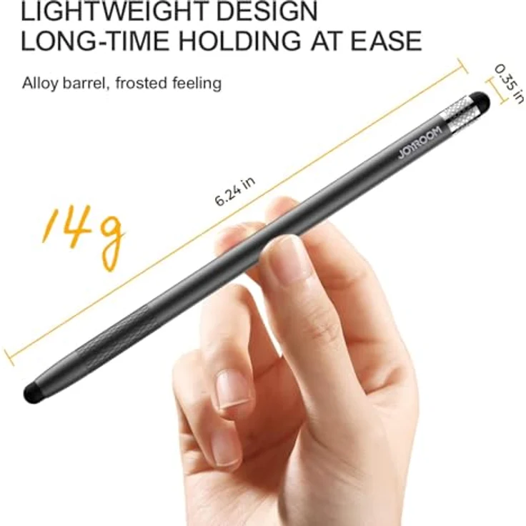 Joyroom JR-DR01, Passiver Stylus für Tablet und Smartphone, präzise Handhabung, schwarz, mit 2 austauschbaren Spitzen – Bild 6