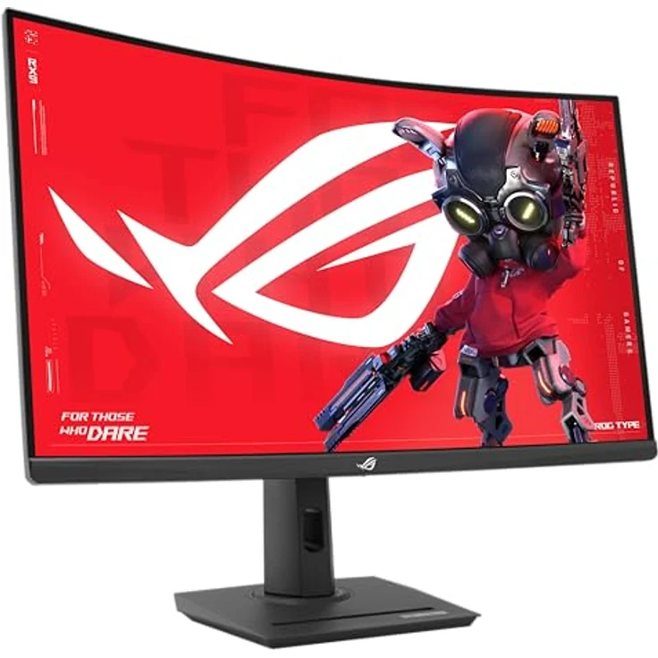 ASUS ROG Strix XG32WCS 32 Zoll Gaming Monitor 2560x1440 Curved 180Hz Fast VA Extreme Low Motion Blur Sync USB Type-C DisplayWidget Center Stativanschluss HDR – Bild 2