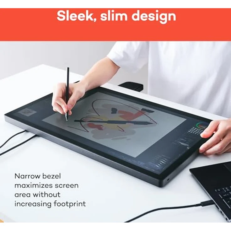 Wacom Cintiq 24 pen DTK246, Grafiktablett mit 23,8 Zoll LCD-Display, 2560 x 1600 Auflösung, 99 % DCi-P3 Farbraumabdeckung, kabelgebunden, USB-C und HDMI – Bild 7
