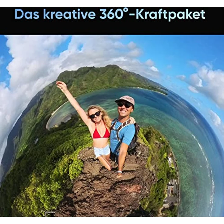 Insta360 X3 Creator-Kit - wasserdichte 360°-Actionkamera mit 1/2"-Sensor, 5,7K 360°, 72MP 360°-Fotos, Stabilisierung, 2,29"-Touchscreen, Vibrationsfeedback, KI-Bearbeitung, Live-Streaming – Bild 2