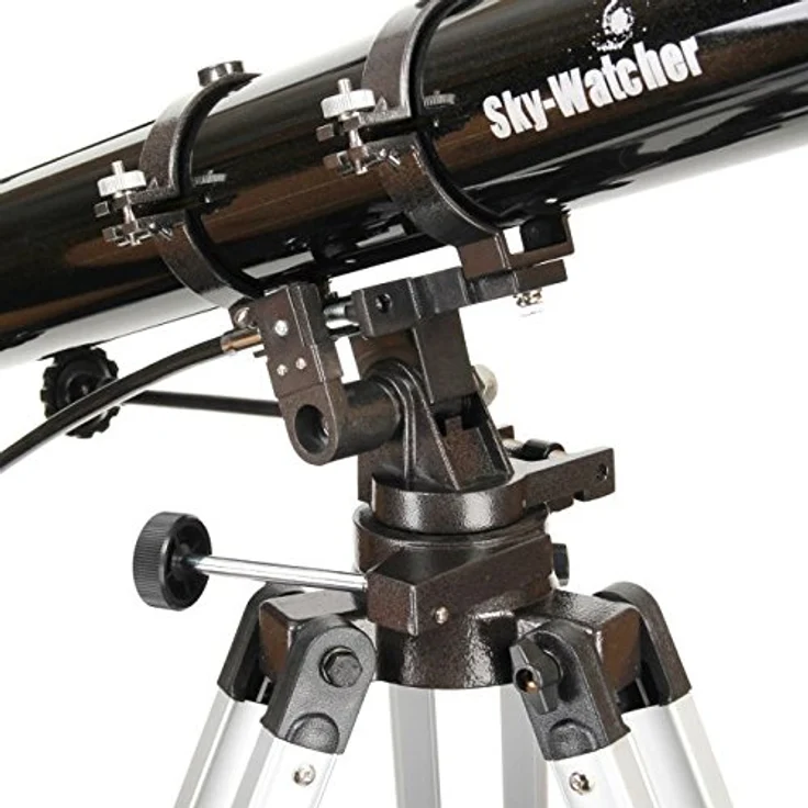 Skywatcher Evostar-90 (AZ-3) (90mm (3,5 Zoll), f/900) Refraktor Teleskop silber – Bild 6