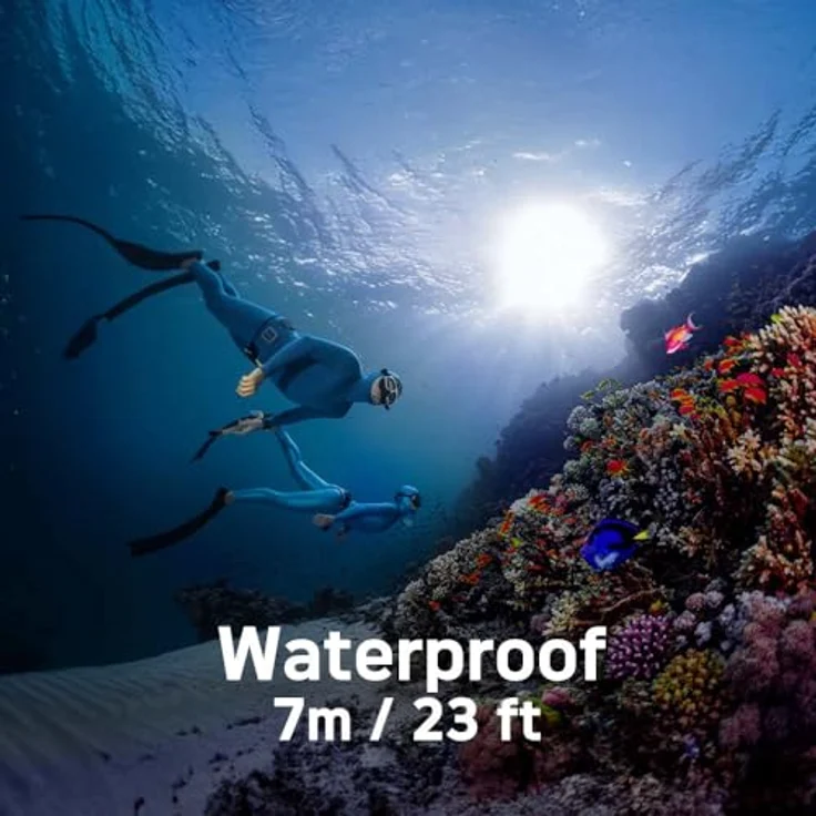AgfaPhoto Realishot WP9500 - Wasserdichte Digitalkamera, 7m Wasserdicht, 24 MP, 18X Zoom, 4K Video, Doppelbildschirm 2,9”/1,4” - Schwarz – Bild 4