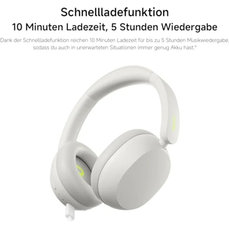 XIAOMI Redmi Headphones Neo, Over-ear Bluetooth Kopfhörer mit klarer Klangqualität, Sand White – Bild 10